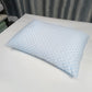 Cooling Shredded Memory Foam Pillows for Side Back Sleepers with Washable Cover-Blue