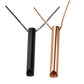 2Pcs Anxiety Breathing Necklace for Stress Relief-Black and Rose Gold