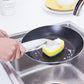 5Pcs Kitchen Soap Dispenser Sponge Brush with Handle Set-1 Handle+5 Sponge
