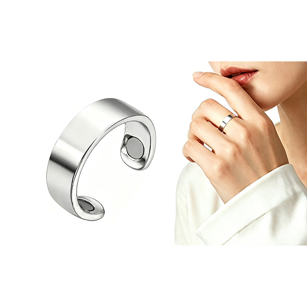 Open Adjustable Ring with Built In Attraction Piece