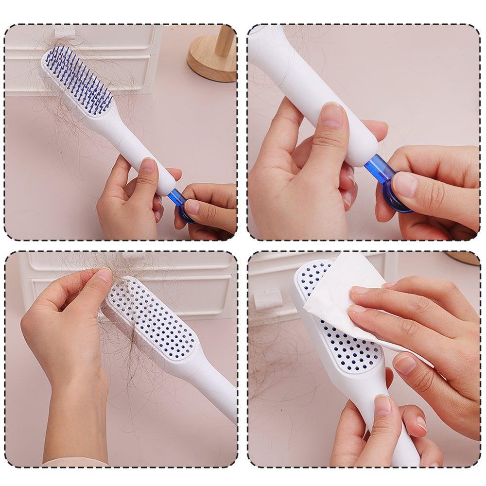 Self-Cleaning Anti-Static Scalable Rotate Lifting Hair Comb