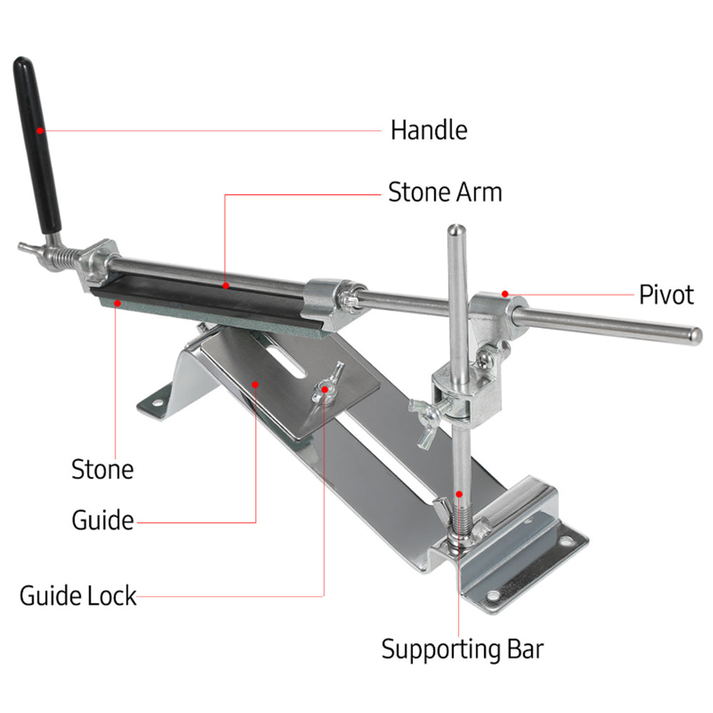 Fixed-angle Knife Sharpener Kit with 4Pcs Grindstones Kit