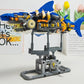Mechanical Shark with Display Stand Sea Fish Building Block Toy for Home Decor