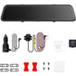 12-inch 4K Streaming Rearview Mirror Dash Cam with Dual Lens & Night Vision