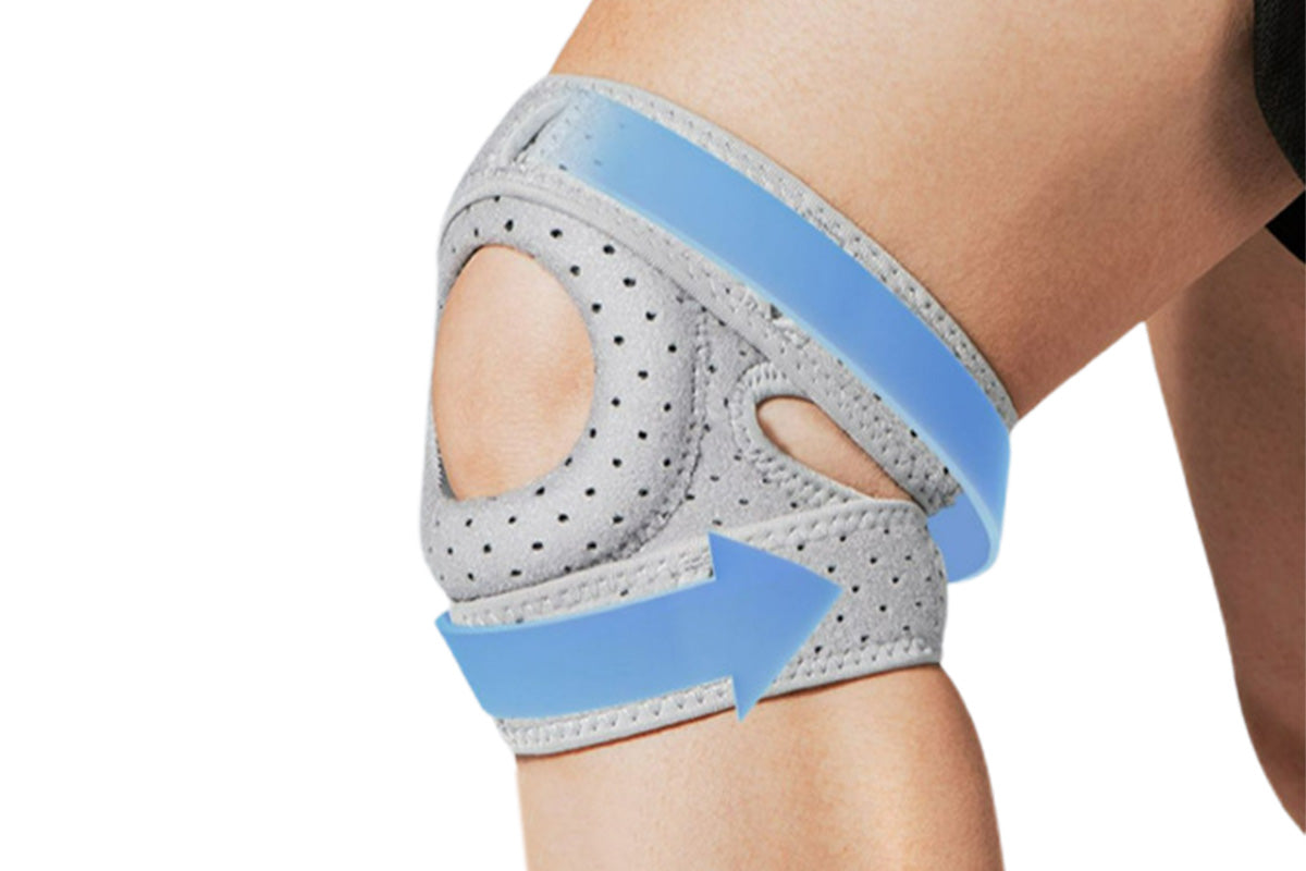 Adjustable Neoprene Knee Sleeve-Black