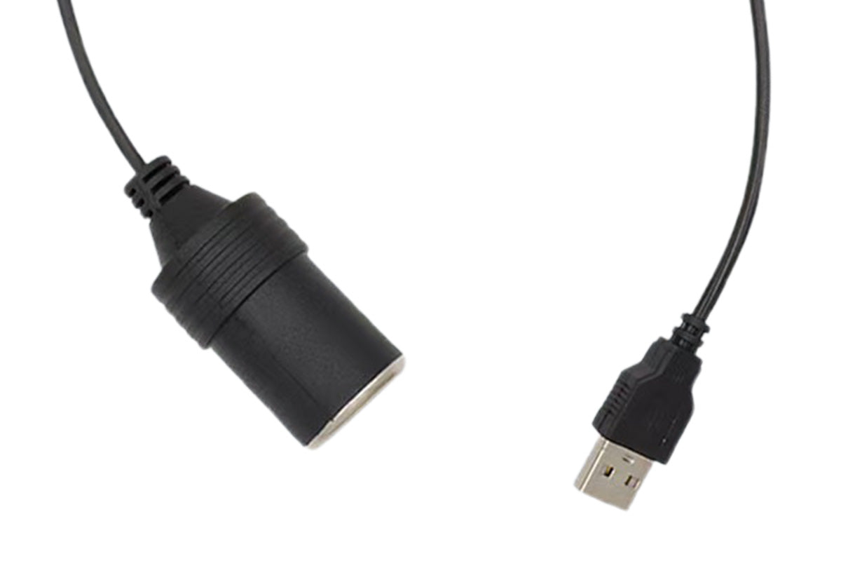 5V to 12V Step-Up Power Cable USB to Car Cigarette Lighter Converter for Dash Cams