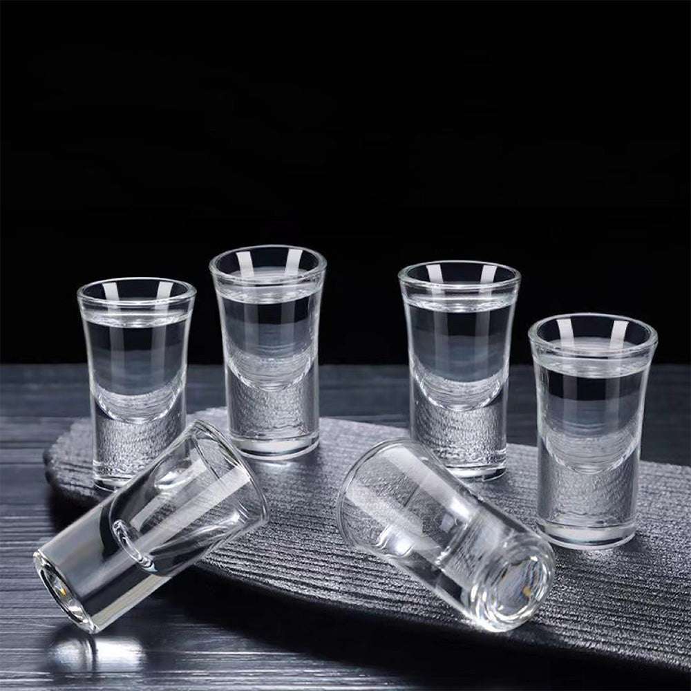 12 PCS Heavy Base Shot Glasses 30ml Thickened Glass Tumbler for Whiskey Vodka Tasting