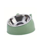 Slanted Stainless Steel Pet Feeder Bowl
