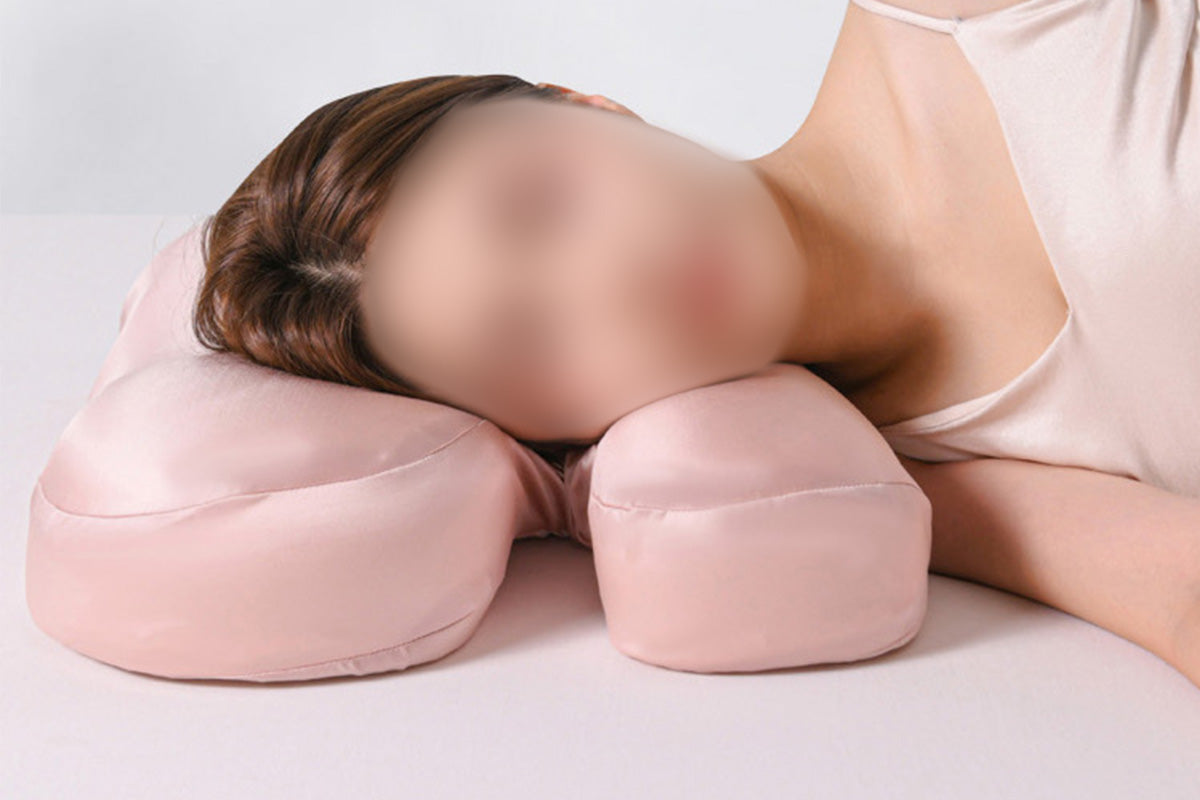 H-Shape Anti-Wrinkle Side Sleeper Pillow Satin Sleep Pillow