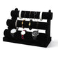 3 Tier Detachable Velvet Bracelet Display Stand for Jewelry Store Home Organizer