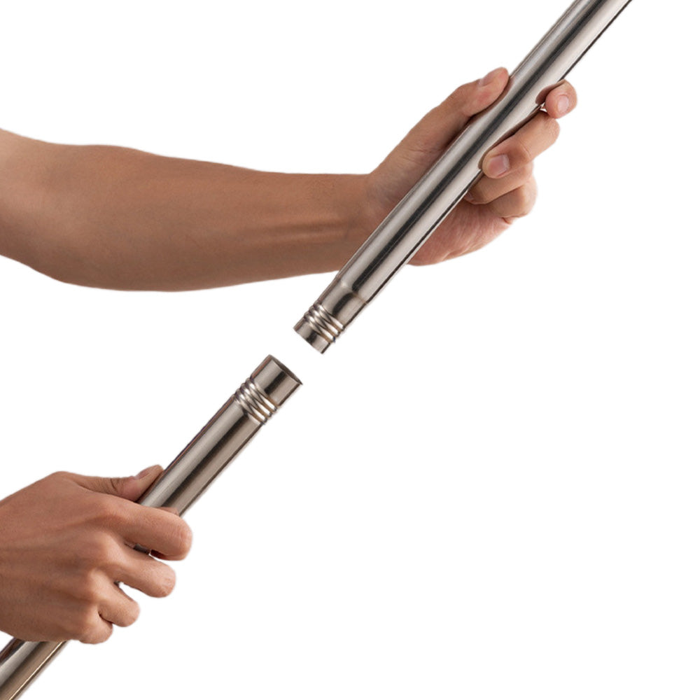 Clothes Hook Pole Stainless Steel Extendable with Sponge Handle for Hang Reach