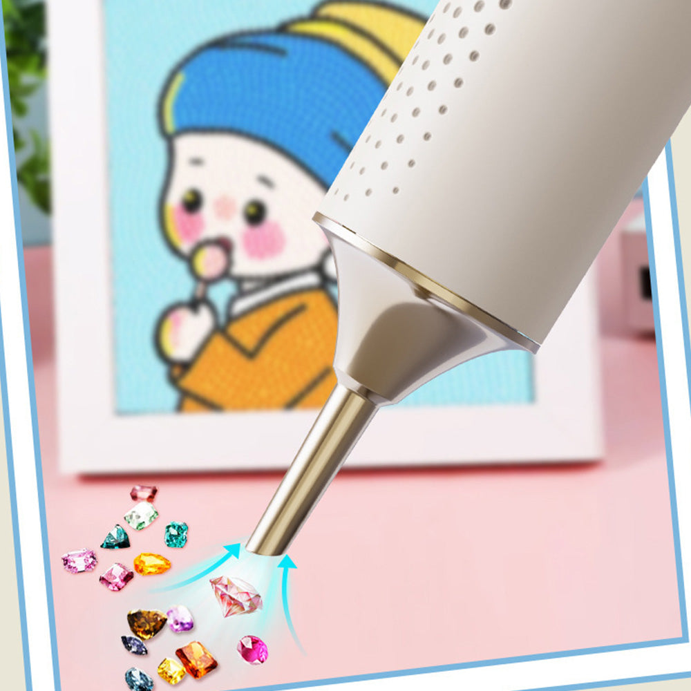 Electric Diamond Painting Pen with Vacuum Suction for DIY Craft Art