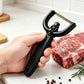 Black Bull Shape Handheld Fat Trimmer And Meat Cutter For Kitchen BBQ