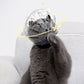 Transparent Cat Hood Astronaut Helmet Muzzle Mask for Preventing Biting and Licking