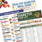 3Pcs Diabetes Food List and Meal Planner Diabetes Food Chart Diet Plan