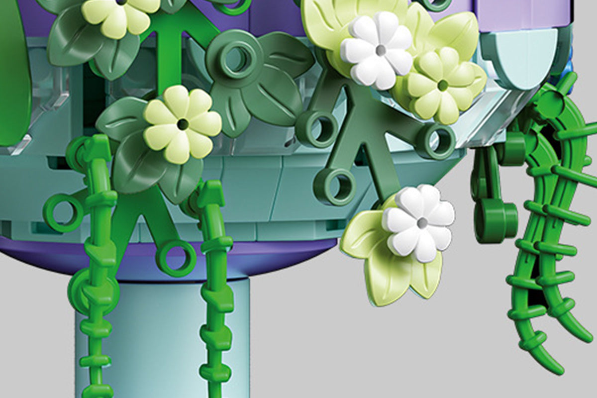 622pcs DIY Flower Bouquet Building Blocks Artificial Floral Arrangement Bricks Toy Compatible with LEGO