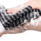 2Pcs Adult Exfoliating Washcloth Ultra-Long Back Scrubber for Shower Bath-Black