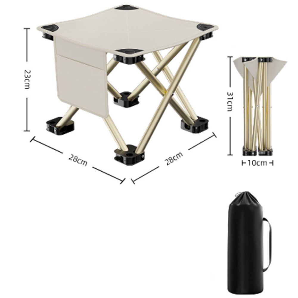 Portable Outdoor Folding Camping Stool for Fishing Hiking Travel with Carry Bag