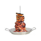 Stainless Steel Removable BBQ Vertical Skewer with Hanger and Base