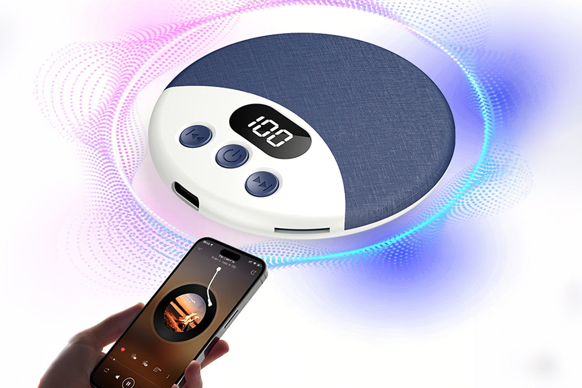 Private Under Pillow Bluetooth Sleep Speaker Ultra-Thin Wireless Bone Conduction Pillow Speaker