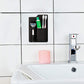 Silicone Wall Mount Razor Toothbrush Toothpaste Stand Bath Shower Storage Holder
