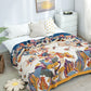 150cmx200cm Boho Throw Blanket with Double- Sided Printing for Bed Sofa Couch Chair
