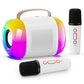 Mini Karaoke Machine Portable Bluetooth Speaker with 2 Wireless Microphones