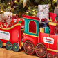Santa Gift Train Christmas Cardboard Gift Box Present Holder Home Decoration