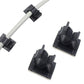 20PCS Adhesive Cord Management Cable Clips Black Wire Holder Organizer Clamp
