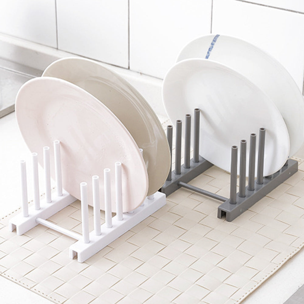 2Pcs Lid Rack Stand Plates Kitchen Pot Storage Rest Shelf Organiser Pan Holder