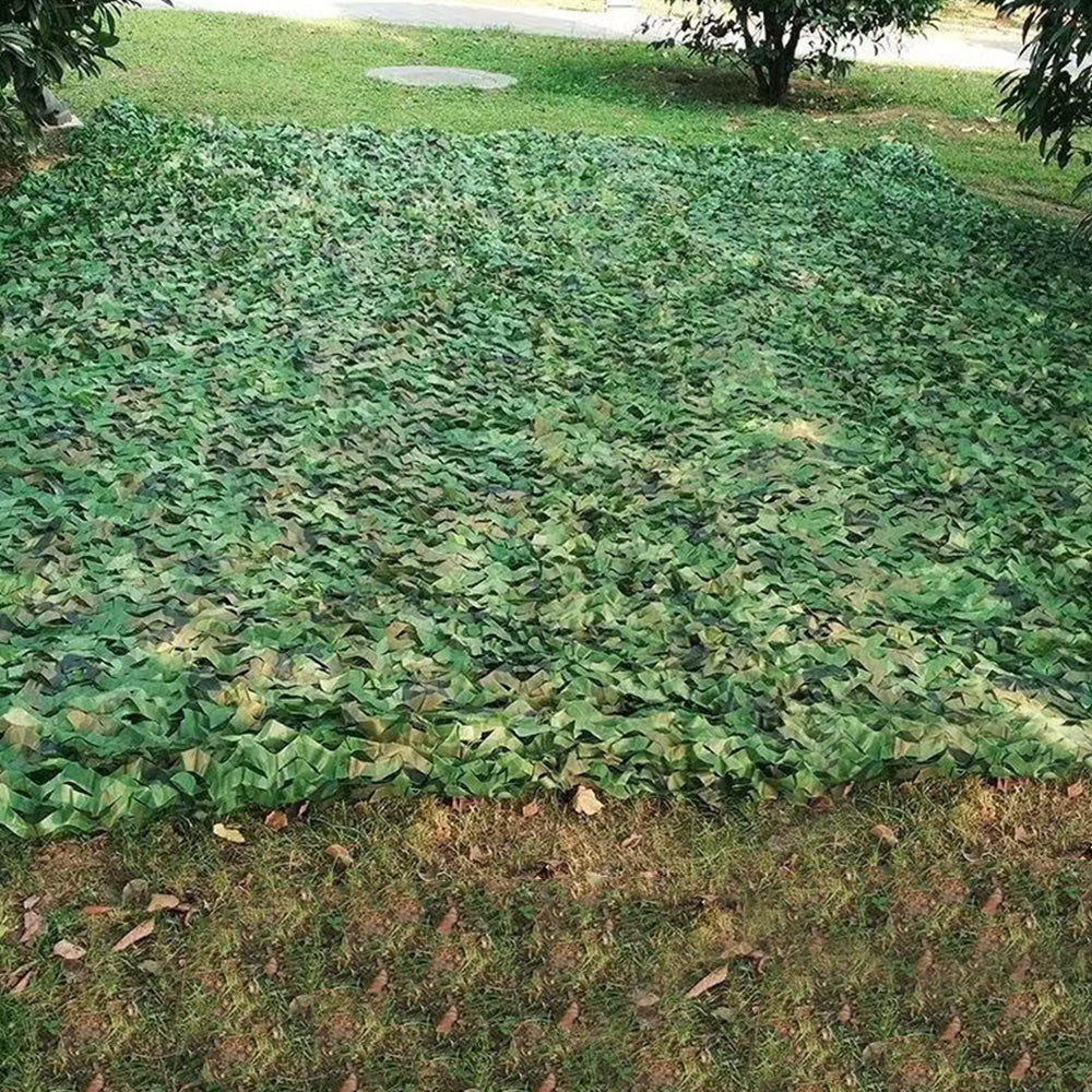 300 x 500 cm Double-Layer Nylon Camouflage Camping Net Sun Shade Green