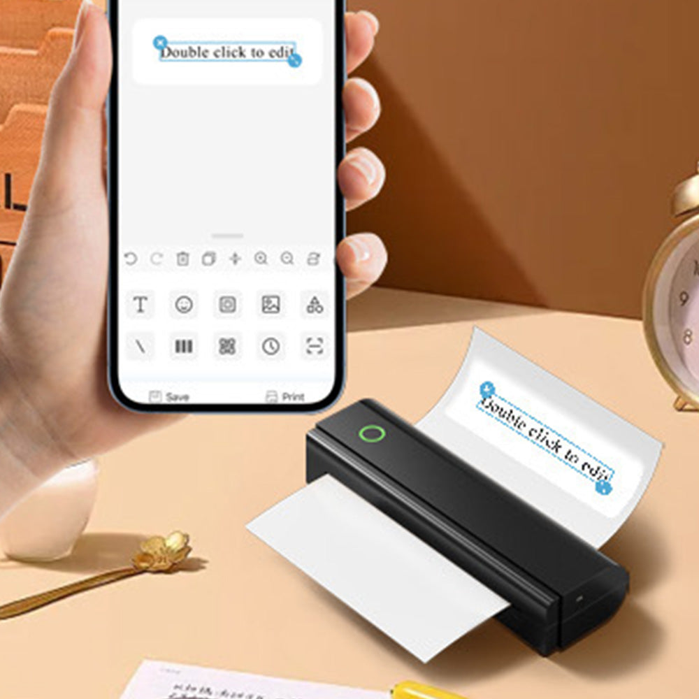 Portable Thermal Printer Bluetooth Wireless Printer for Students Home Office