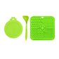 Silicone Dog Lick Mat with Spoon and Can Lid