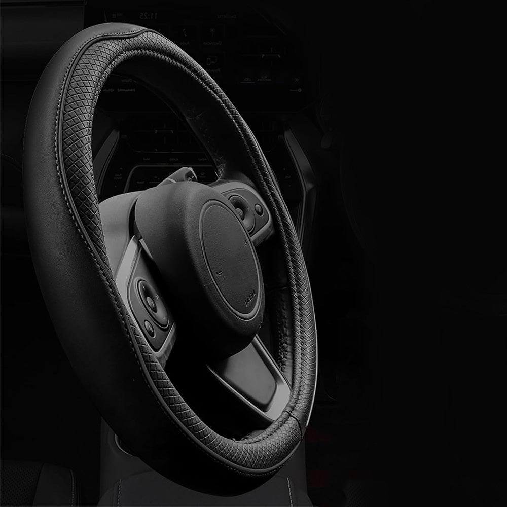 Breathable Microfiber Leather Steering Wheel Cover
