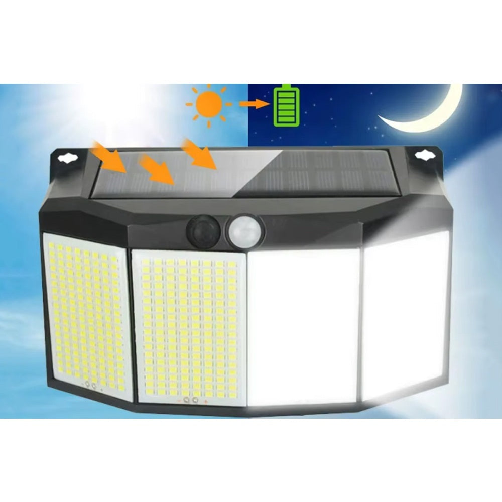 3 Mode 576 LED Solar Power Light Motion Sensor for Outdoor