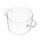 Glass Cooking Pot Double-Handled Heat-Resistant Clear Glass Stovetop Pot with Lid