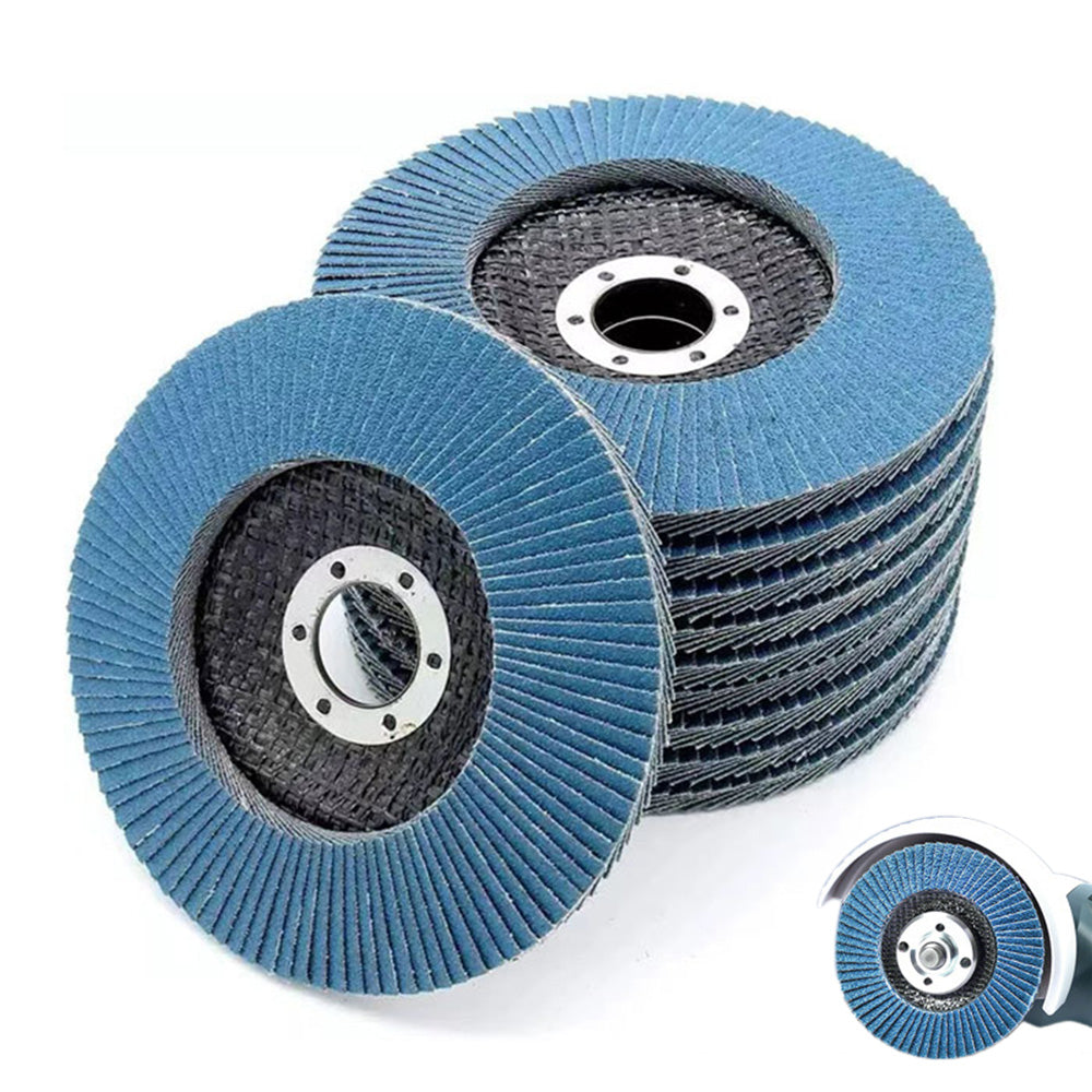 10 PCS 125mm Flap Discs Aluminum Grinding Discs for Angle Grinder to Sanding Grinding Metal Wood