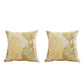 2Pcs 45x45cm Palm Leaf Floral Print Single-Sided Pillow Cover for Sofa Pillow