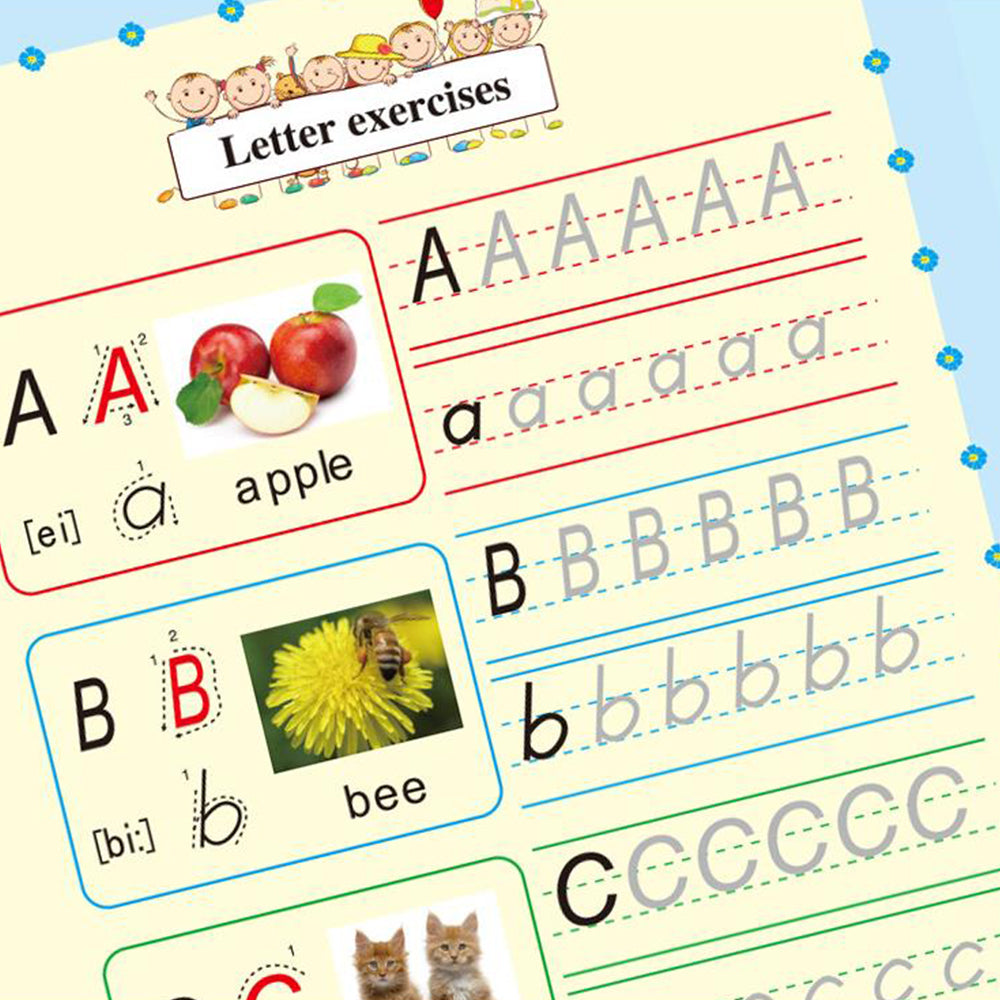 4Pcs Kids Practice Copybooks English Handwriting Practice Workbooks