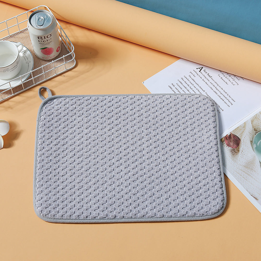 45x60cm Microfiber Dish Drying Mat for Kitchen Counter
