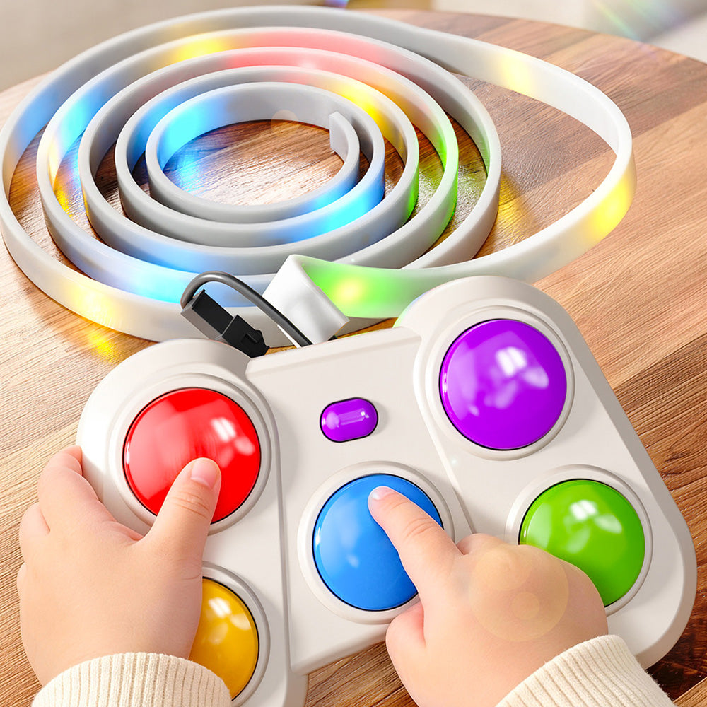 Dual-Mode Rhythm Light Music Game Toy for Family Parties and Gifts
