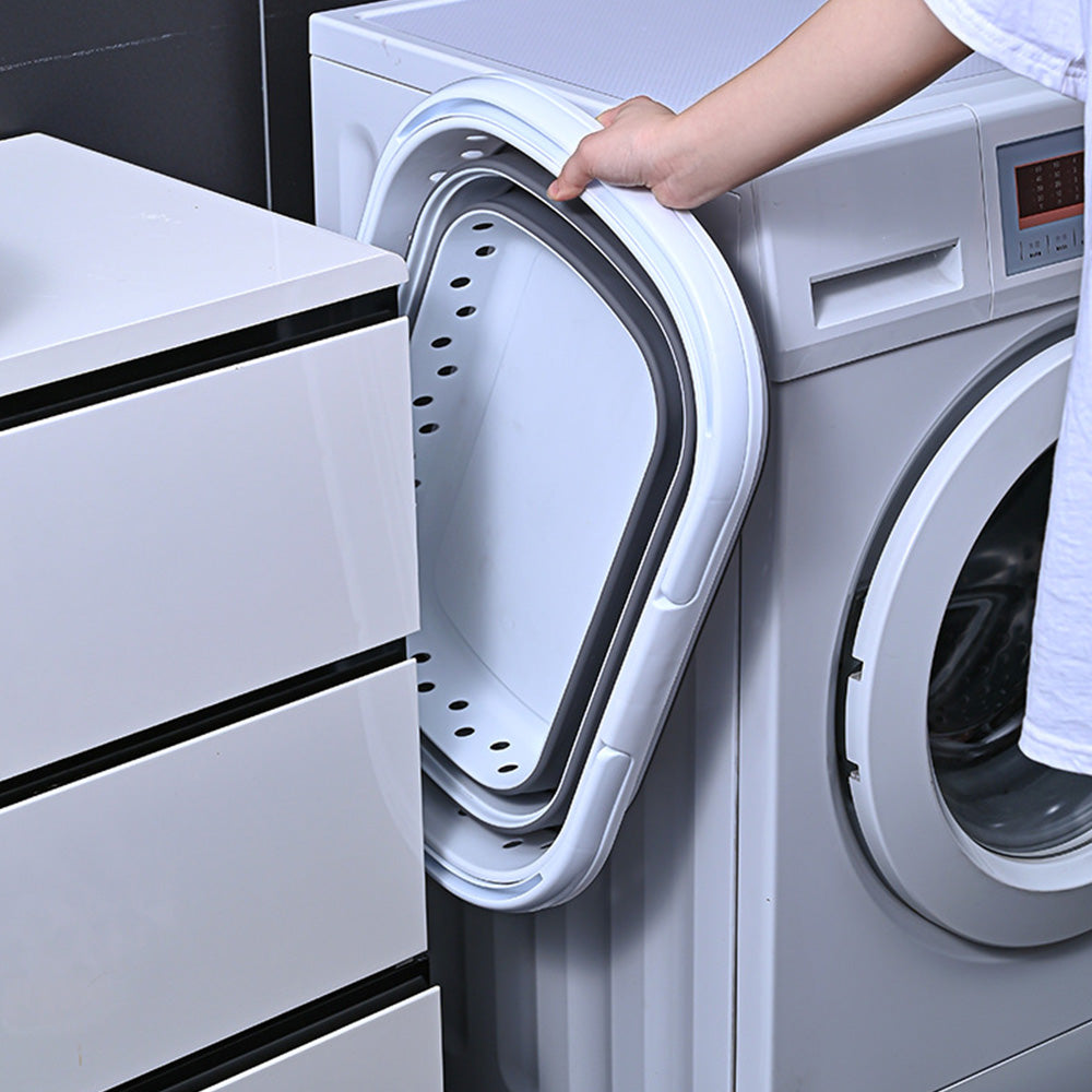 Foldable Collapsible Laundry Basket with Handle for Space Saving Storage