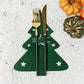 12Pcs Cutlery Bag Table Decoration Christmas Knife Fork Holder Tableware Organizer