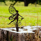 3Pcs Metal Fairy Silhouette Statue Sculpture Garden Yard Decorative Stake