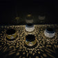 2Pcs Hollowed Shadow Outdoor Solar Lamp