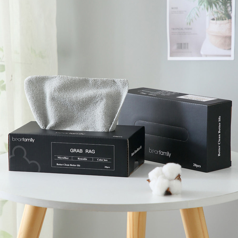 40Pcs Washable Microfiber Kitchen Cleaning Cloth for Home in a Box