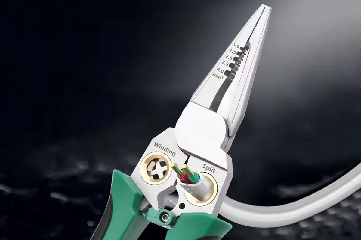 7-in-1 Stainless Steel Wire Crimper Stripper Pliers for Electrical Work and DIY Repairs