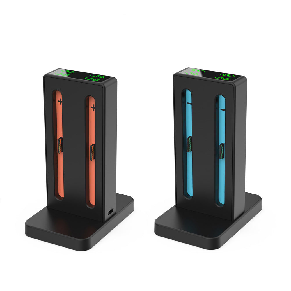 4-in-1 Charging Dock for Nintendo Switch Joy-Con Controllers with LED and Beep Alert