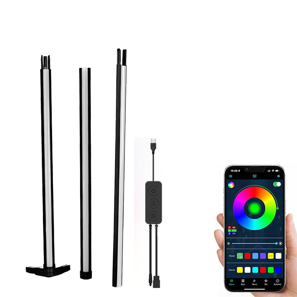 120CM RGB Bluetooth Mobile Phone App Control Corner Floor Lamp