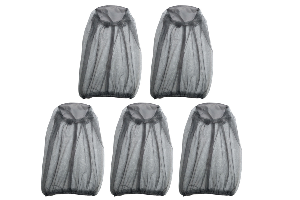 5Pcs Mosquito Head Net Bug Net Hat for Camping Hiking Fishing Gardening